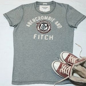 ABERCROMBIE & FITCH Women's Muscle T, grey, w/logo Size S